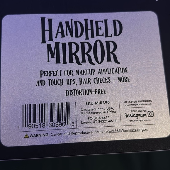 New Halloween skull handheld bling mirror💀☠️💀☠️💎💎💎 - Picture 6 of 7